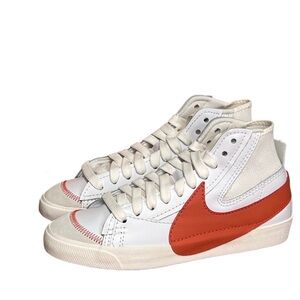 Nike Men's Blazer Mid '77 Jumbo Sneakers White/Orange Size 10 NIB